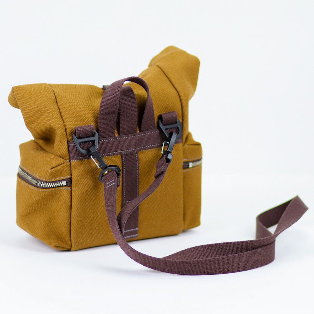 9Barista Nomadic Travel Bag, cotton canvas with roll-top closure