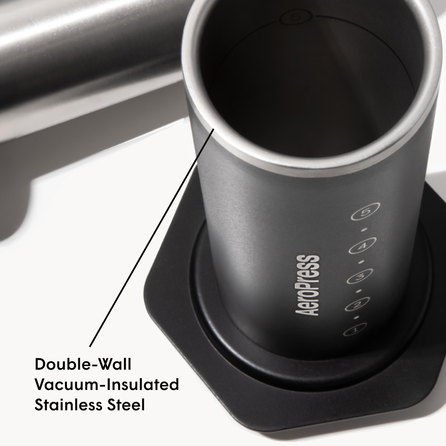 Aeropress Steel double-wall vacuum-insulated stainless steel chamber
