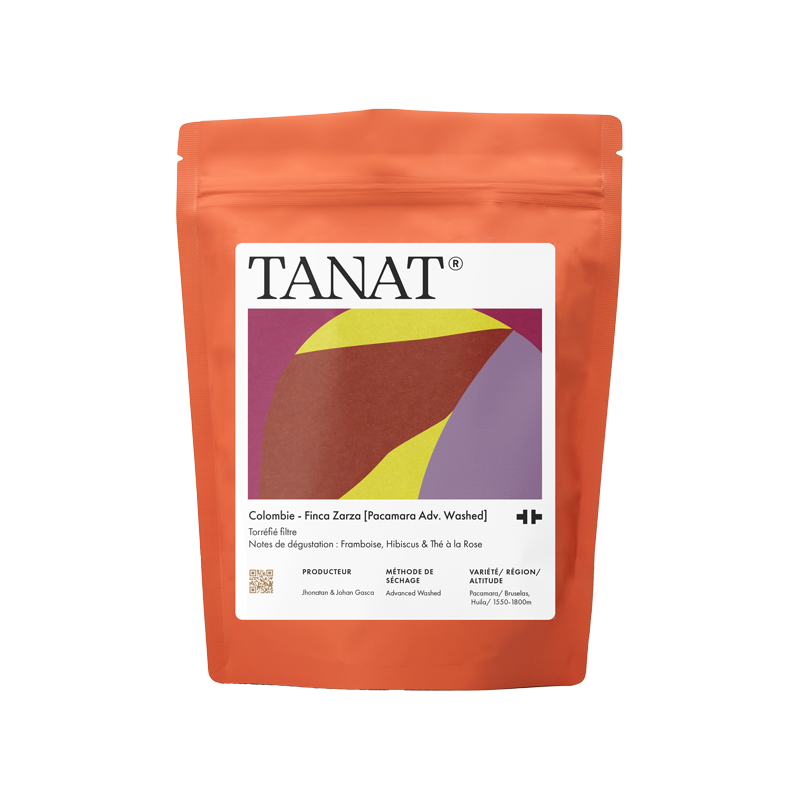 Tanat Finca Zarza Pacamara Advanced Washed Colombian filter coffee, 200 g bag