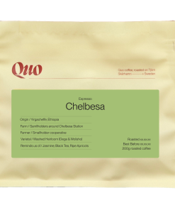 Quo Coffee Chelbesa washed Ethiopian filter coffee, 200 g bag