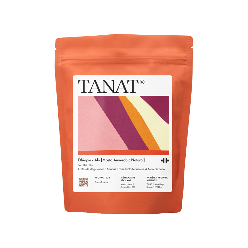 Tanat Alo Mosto Anaerobic Natural Ethiopian filter coffee, 200 g bag