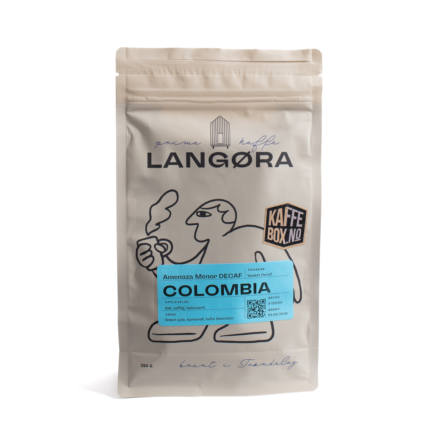 Langøra - Amenaza Menor Decaf, Colombia - 250g
