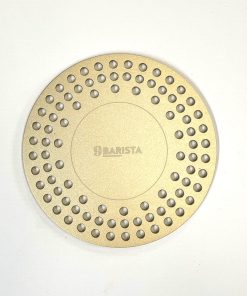 9Barista heat transfer plate after use, showing the colour change