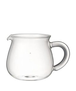 Kinto Slow Coffee Style rounded glass coffee server, 2 cups