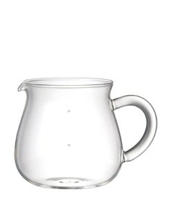 Kinto Slow Coffee Style rounded glass coffee server, 4 cups