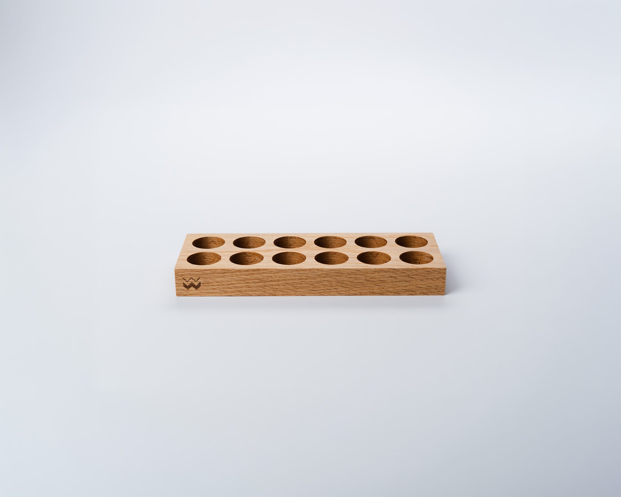 Weber Workshops Bean Cellar Polymer Caddy, 12-slot solid oak caddy