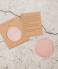 Cafe Concetto Puck Screen with its card packaging