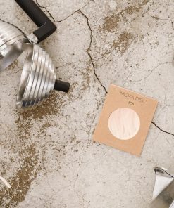 Cafe Concetto Superfine Moka Disc packaging with moka pots