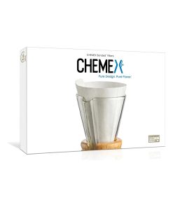 Chemex Bonded Filters FP-2 box of 100 white half moon coffee filters for the 3 cup Chemex