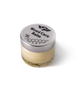 Comandante Wood Care Balm in a 15 ml glass jar with silver lid