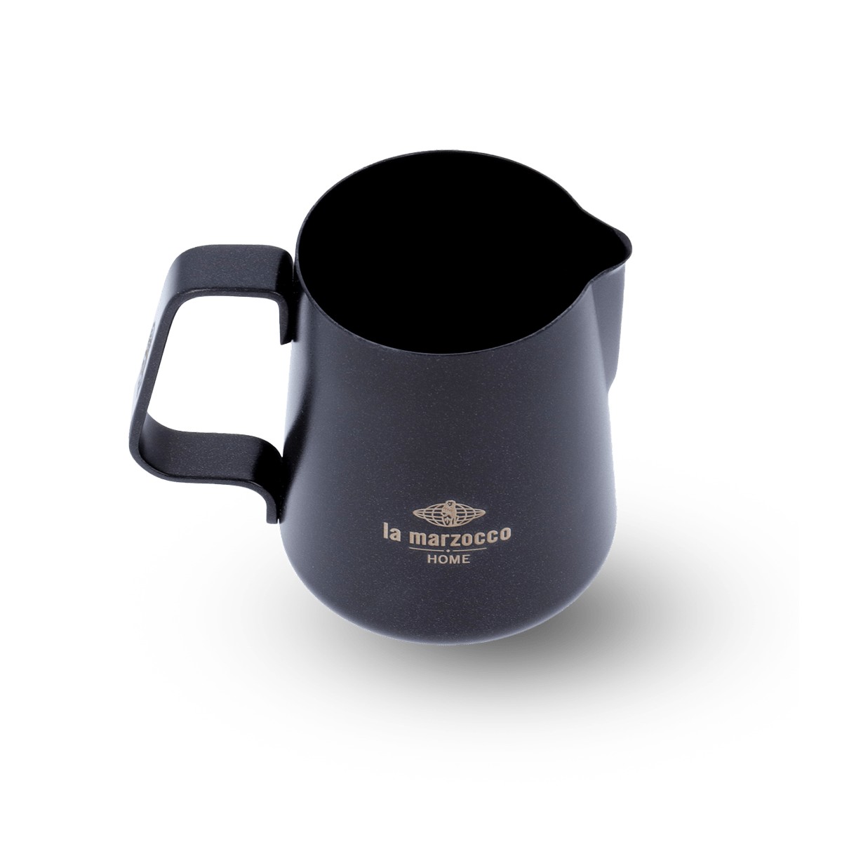 La Marzocco Home black milk pitcher, spout detail