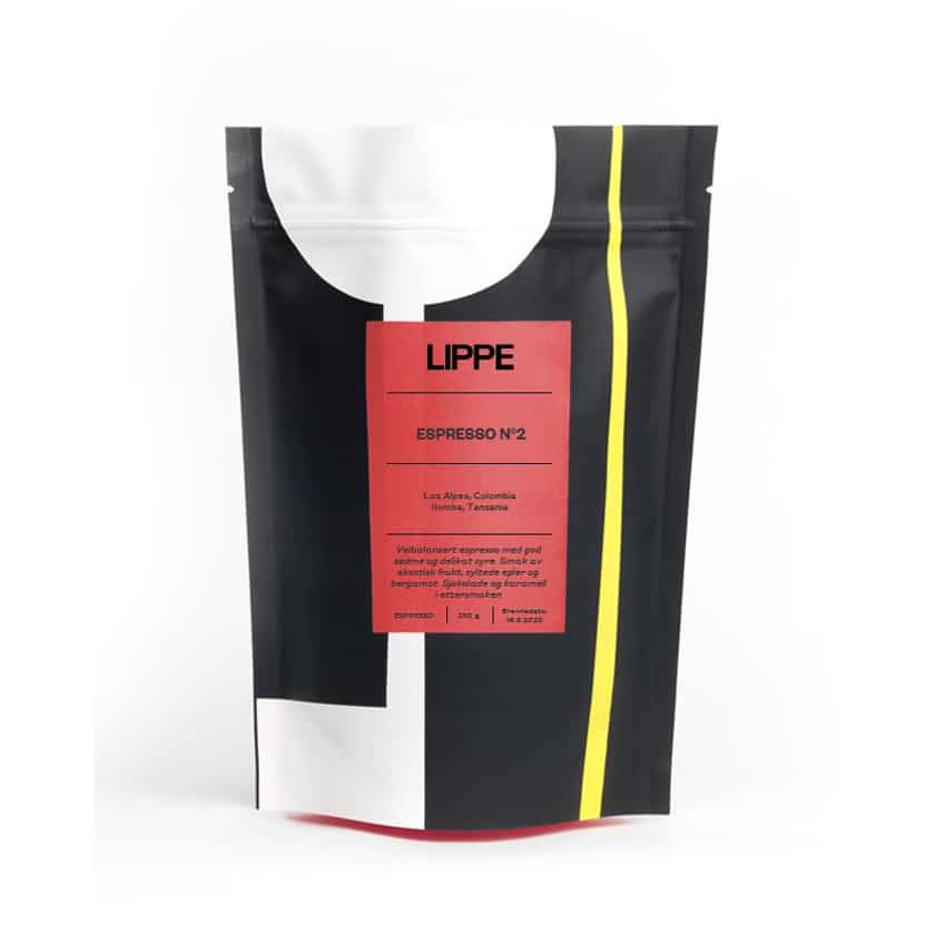 Lippe Espresso No 2 washed Guatemala and Ethiopia espresso blend, 250 g bag