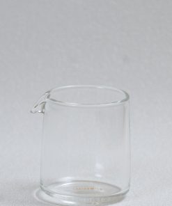 Side view of Loveramics 100ml glass espresso shot jug