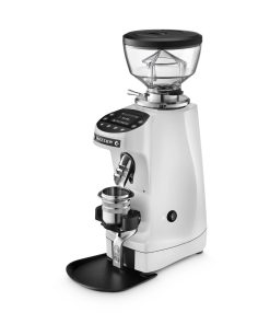 Mazzer Mini g grind by weight grinder, Demi-Matt White