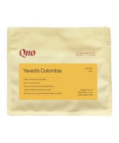 Quo Coffee Yaved's Colombia washed Finca la Fuente filter coffee, 200 g bag