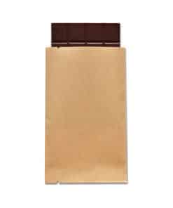 Standout Chocolate Kilombero Valley 70% bar sliding out of its kraft paper inner bag