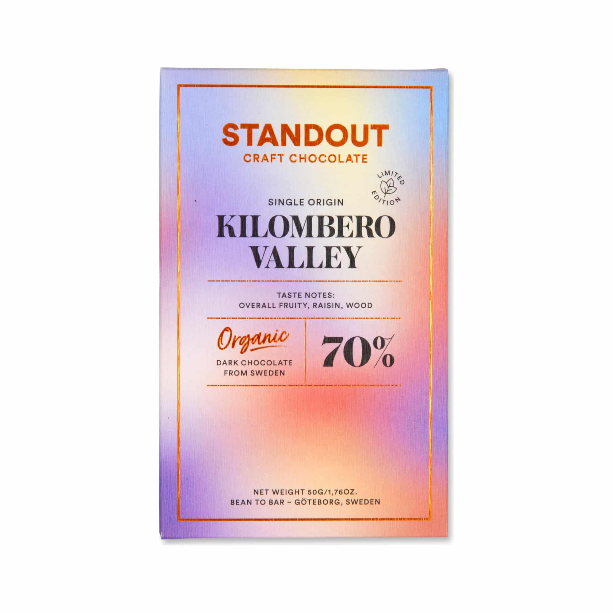 Standout Chocolate Kilombero Valley Tanzania 70%